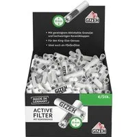 Gizeh Aktivkohlefilter Filter 8mm Aktivkohle Kokoskohle Pfeifen & Dreher Filter 1 x 200er, Zubehör für 8mm Aktivkohle Kokos Filter Dreherfilter, große Vorratsbox