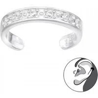 ALEXANDER YORK Ohrklemme EAR CUFF I Band Zirkonia, 925 Sterling Silber