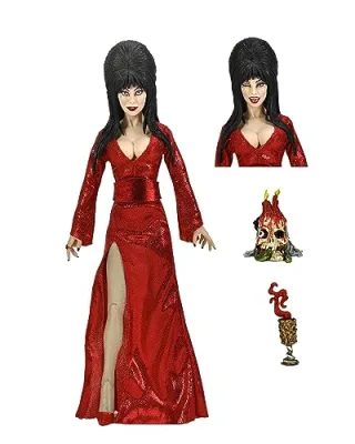 NECA Elvira Mistress of The Dark Figurine Clothed Red Fright and Boo 20 cm