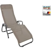 MFG Freizeitmöbel Gartenliege MFG Bäderliege "Pool 3", anthrazit/taupe, klappbar