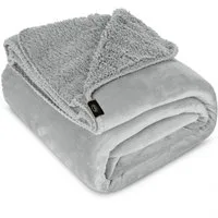 Wohndecke TEDY warme Decke für Herbst & Winter, Eurofirany, Teddy-Fleece, kuschelige Sofadecke, Sesselschoner, Extra weich