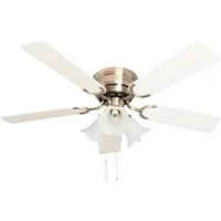 Pepeo Deckenventilator Deckenventilator Kisa Deluxe MA Weiß / Ahorn mit Licht