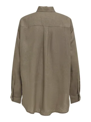 ONLY - ONLBRUXELLES L/S LIN BL SHIRT PNT NOOS - Gr. - XL