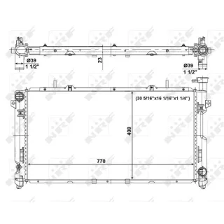NRF Motork?hler gel?tet Chrysler Voyager 3,3 56020
