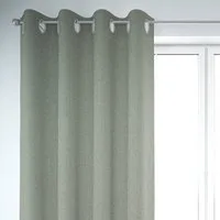 SCHÖNER LEBEN. Vorhang Gardine Dobbystoff Streifen grün beige 245cm von, Ösen, blickdicht, Kunstfaser, handmade