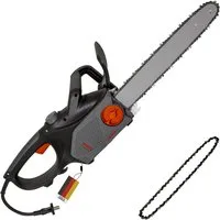 ikra GmbH Elektro-Kettensäge KSE 2400-40, 40 cm Schwertlänge, 2400 Watt, inkl. 2. Kette, Made in Germany