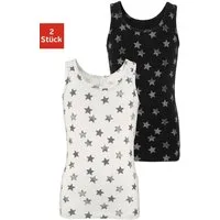 Vivance Unterhemd (Packung, 2-St) mit Sternendruck, Tanktop