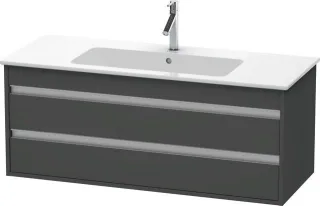 Duravit Ketho Waschtischunterbau wandhängend Graphit Matt 1200x475x480 mm - KT643104949 KT643104949
