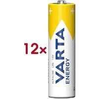 VARTA Energy Batterie, (1.5 V, 12 St), Mignon / AA / LR06 / LR6, 1,5 V, Alkali