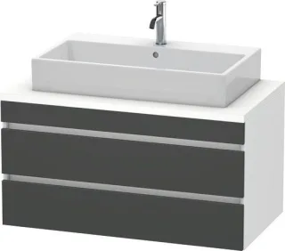 Duravit DuraStyle Konsolenwaschtischunterbau wandhängend Graphit & Weiß Matt 1000x548x512 mm - DS531 DS531904918