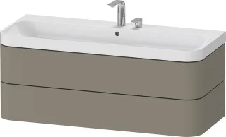 Duravit Happy D.2 Plus c-shaped Set wandhängend Stein Grau 1175x490x480 mm - HP4349E92920000 HP4349E92920000