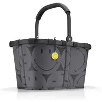 REISENTHEL® Einkaufskorb reisenthel Einkaufskorb carrybag smiley ® grey BK7085 schwarz grau gel