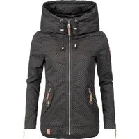 Navahoo Outdoorjacke Wekoo moderner Damen Übergangsparka aus Baumwolle mit Kapuze