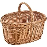 Kobolo Einkaufskorb Weidenkorb LISA Korb Körbchen 45x30x23/33 cm, aus Weide