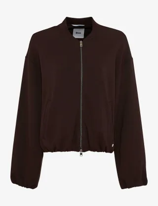 Brax Damen Sweatjacke Style BECKY L brunette, dunkelbraun, Gr. 34