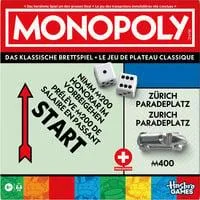 Monopoly Schweiz Familienspiel mit großem Spielplan und praktischem Aufbewahrungsfach, Brettspiel