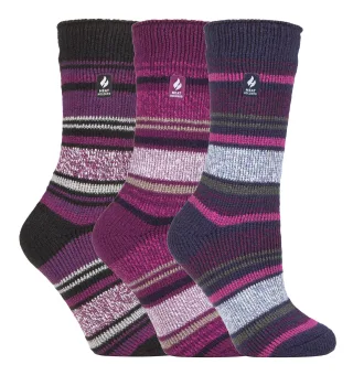 HEAT HOLDERS - 3er-Pack Multipack Damen Isolierte Thermo-Socken für den Winter - Palma