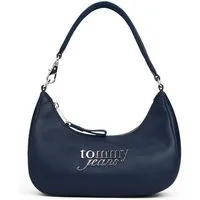 Tommy Jeans Schultertasche TJW BOLD SCRIPT SHOULDER BAG, Damen Umhängetasche, Hobobag, mit auffälligem Logo-Schmuckelement