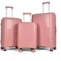 Barut Trolleyset Reisekoffer Set NOVA Rose Gold, (Set, 3 tlg., MS-19914)