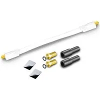 ARLI Fensterdurchführung Ultra Slim +2x F-Stecker +2x Gummitülle TV-Kabel