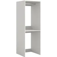 welltime Waschmaschinenumbauschrank FALAS, Höhe 195 cm, 1 Ablageboden, 1 Kleiderstange (1-St., in verschiedenen Farben erhältlich, für Waschmaschine & Trockner) Waschmaschine, Trockner, Waschmaschinenschrank, Umbauschrank, Wäsche