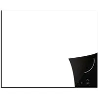MuchoWow Herd-Abdeckplatte Weiß - Farben - Neutral, Vinyl, (1 tlg), Abdeckung Induktionskochfeld Schutzmatte, Küche Deko, 65x52 cm
