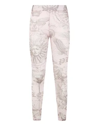 Tulle Leggings Butterfly Tattoo
