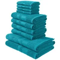 OTTO home Handtuch Set Vanessa, 10-tlg Handtuch-Set, weich, in Standard- und Premium-Qualität, Walkfrottee (Set, 10-St), 100% Baumwolle, Duschtücher, Handtücher, Gästetücher, mit Bordüre