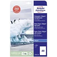 Avery Zweckform Fotopapier Avery-Zweckform Premium Photo Paper Inkjet 2556-20 Fotopapier DIN A4 2