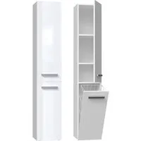 MAGOWA Badkommode Badezimmerschrank NEL IV – Stilvoll, funktional & platzsparend, Tiefe: 30 cm Breite: 31 cm Höhe: 174 cm