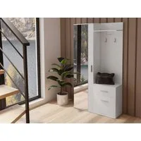 MIRJAN24 Garderoben-Set Lux, (Komplett-Set, 2 Kleiderhaken, Schrank und Schuhschrank), Tür universell
