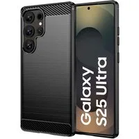 CoolGadget Handyhülle Carbon Handy Hülle für Samsung Galaxy S25 Ultra 6,9 Zoll, robuste Telefonhülle Case Schutzhülle für Samsung S25 Ultra Hülle
