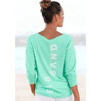 Elbsand Langarmshirt Raina mit Logoprint hinten, Longsleeve aus Baumwoll-Mix