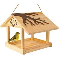 BIRDSOUL Vogelhaus Forest, Wasserableitendes Design und mit hochwertiger, handwerklicher Optik.