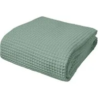 Wülfing Sommerbettdecke leichte Pique Baumwolldecke Sommerdecke Wohndecke, 100% Baumwolle weiche Qualität