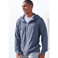 AUTHENTIC LE JOGGER Kapuzensweatjacke Sweatjacke mit Eingrifftaschen aus Baumwoll-Mix