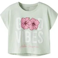 Name It Kurzarmshirt NKFVILMA CAPSL CROP TOP F1 NOOS Baumwolle, regular fit