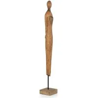 Moritz Skulptur Skulptur Figur Hände auf Rücken 73x10x10cm, Holz, Tischdeko, Fensterdeko, Wanddeko, Holzdeko, Weihnachtsdeko