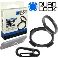 Quad Lock Handy-Halterung QUAD LOCK Handy System Ringhalter Ständer V2 Socket Haltehilfe