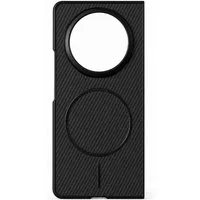 Wigento Handyhülle MagSafe für Honor Magic V6 Magnetisches Case Carbon Struktur Schwarz 7.95, hochwertige Anti-Fingerabdruck Oberfläche