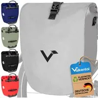 Valkental Fahrradtasche Gepäckträger wasserdicht & abschließbar, Gepäckträgertasche Fahrrad mit Großen Reflektoren 20L, 28L, 32L