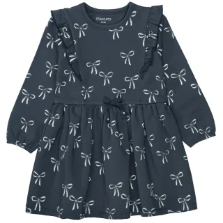 STACCATO - Md.-Sweatkleid dark marine-aop - Gr. - 104/110