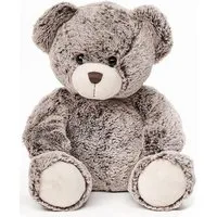 Uni-Toys Kuscheltier Teddybär - superweich - hellbraun / dunkelbraun - 24 cm - Plüsch-Teddy, zu 100 % recyceltes Füllmaterial