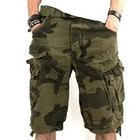 Geographical Norway Cargoshorts kurze Hose aus Baumwolle, Sommer-Bermuda (1-tlg) Herrenshorts mit Gürtel Größe S bis 5XL