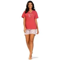 comtessa Shorty Summer Whisper (Set, 2 tlg., 2-teilig) Damen Pyjama 2-teilig Shorts Baumwolle große Größen