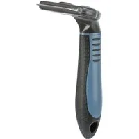 TRIXIE Fellbürste Carding-Striegel - dunkelgrau/blau - 7 × 15 cm