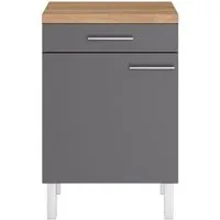 OPTIFIT Unterschrank Lilly Breite 60 cm, 1 Tür, 1 Schubkasten