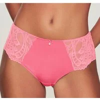 LASCANA Panty Flora mit feiner, leicht transparenter Spitze und edlem Accessoire