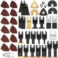 Athlix Sägeblatt 56-teiliges Oszillierendes Sägeblätter Kit Oszillierende Klingen (56-St), Universelle Kompatibilität mit allen Marken