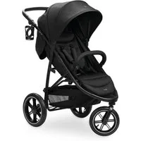 Hauck Kinder-Buggy Rapid 3 Air - Black, Sportwagen (bis 25 kg) - mit Luftreifen, Liegefunktion und XL Verdeck